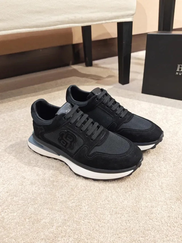 Black Suede and Mesh Low-Top Lifestyle Sneaker 5