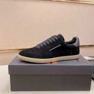 Tênis Lifestyle de Camurça Preto Low-Top