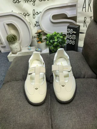Black T-Strap Perforated Mary Jane Shoes 10