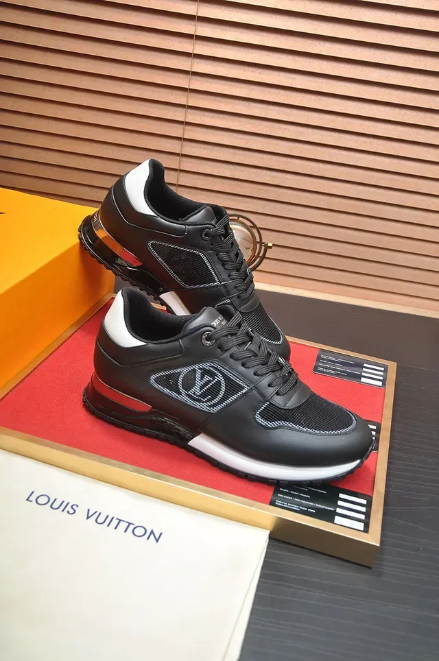 Black White Leather-Mesh Upper Transparent Heel Air Unit Sneakers 7