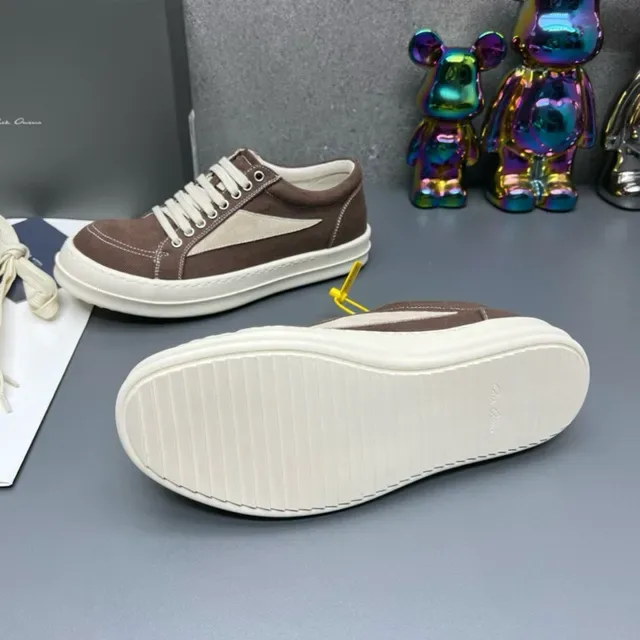 Brown and Beige Canvas Low-Top Lifestyle Sneakers 2