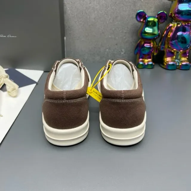 Brown and Beige Canvas Low-Top Lifestyle Sneakers 6