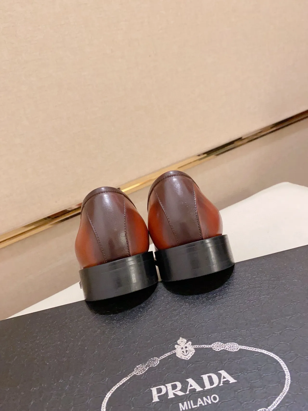 Brown Black Cognac Leather Penny Loafer 3