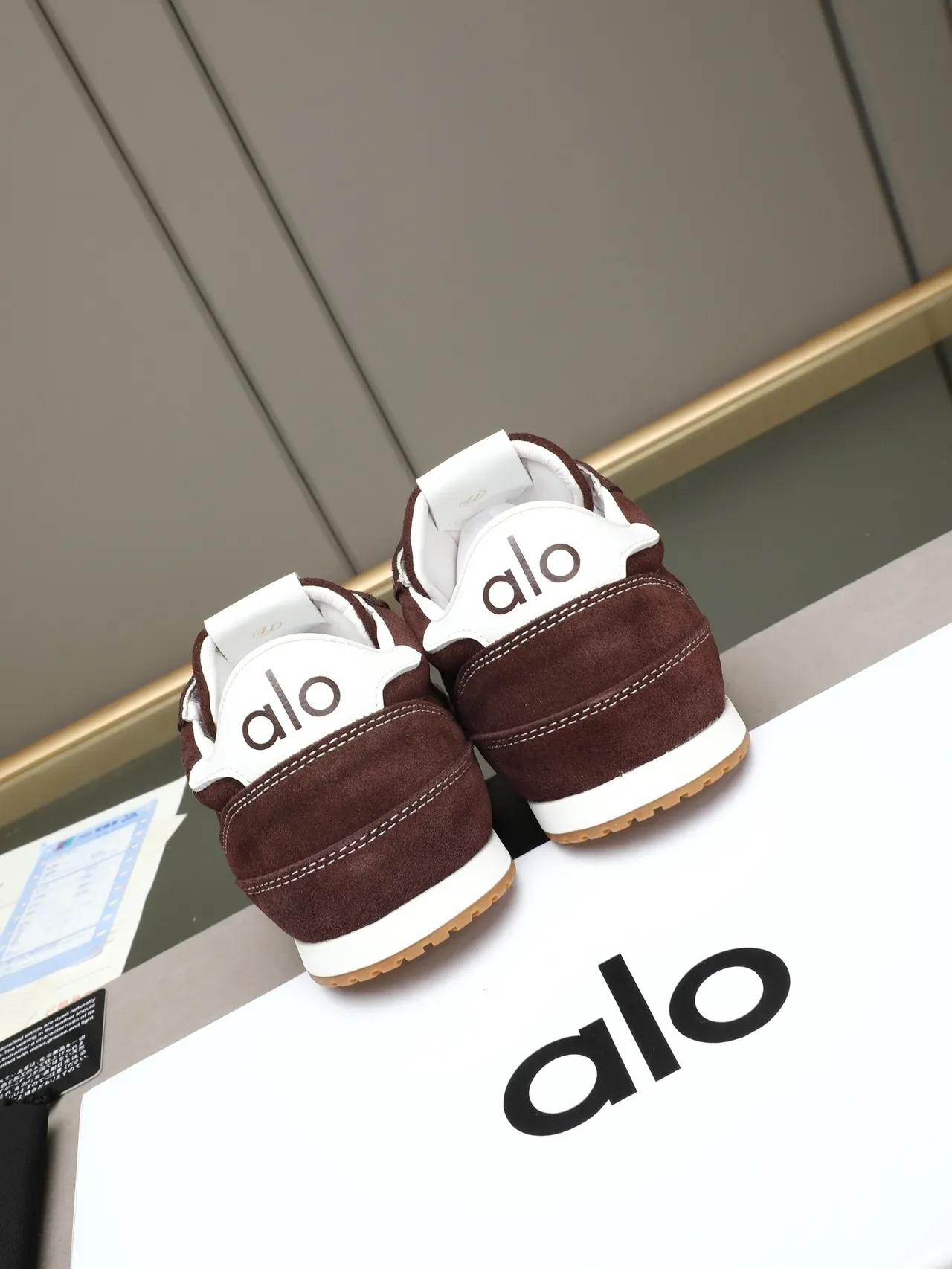 Brown Suede Contrast-Stitched Retro Low-Top Lifestyle Sneaker 3