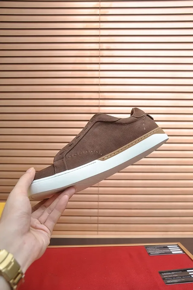 Brown Suede Slip-On Cupsole Sneaker 5