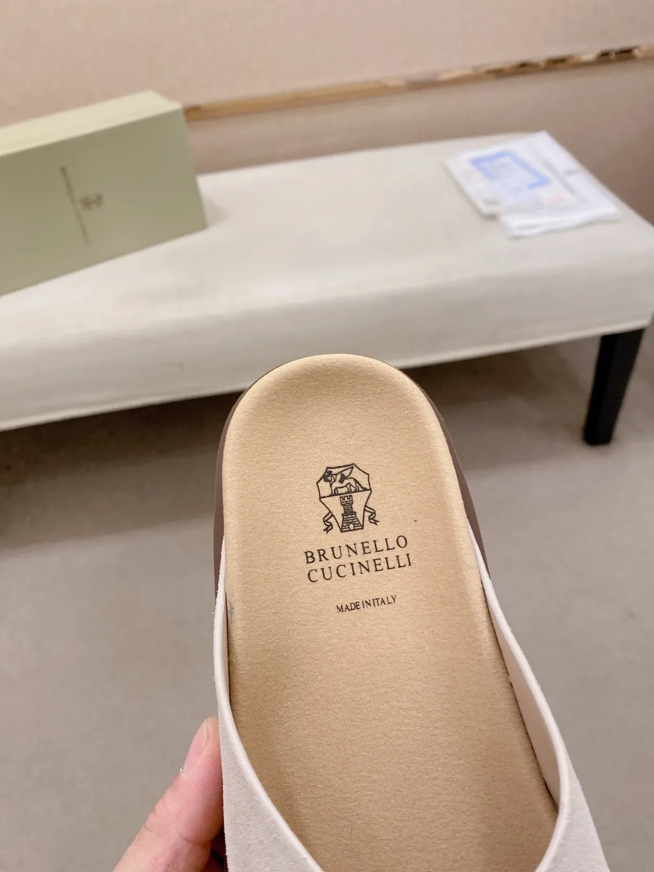 Brunello Cucinelli Crisscross Strap Flat Slide Casual Sandals 9