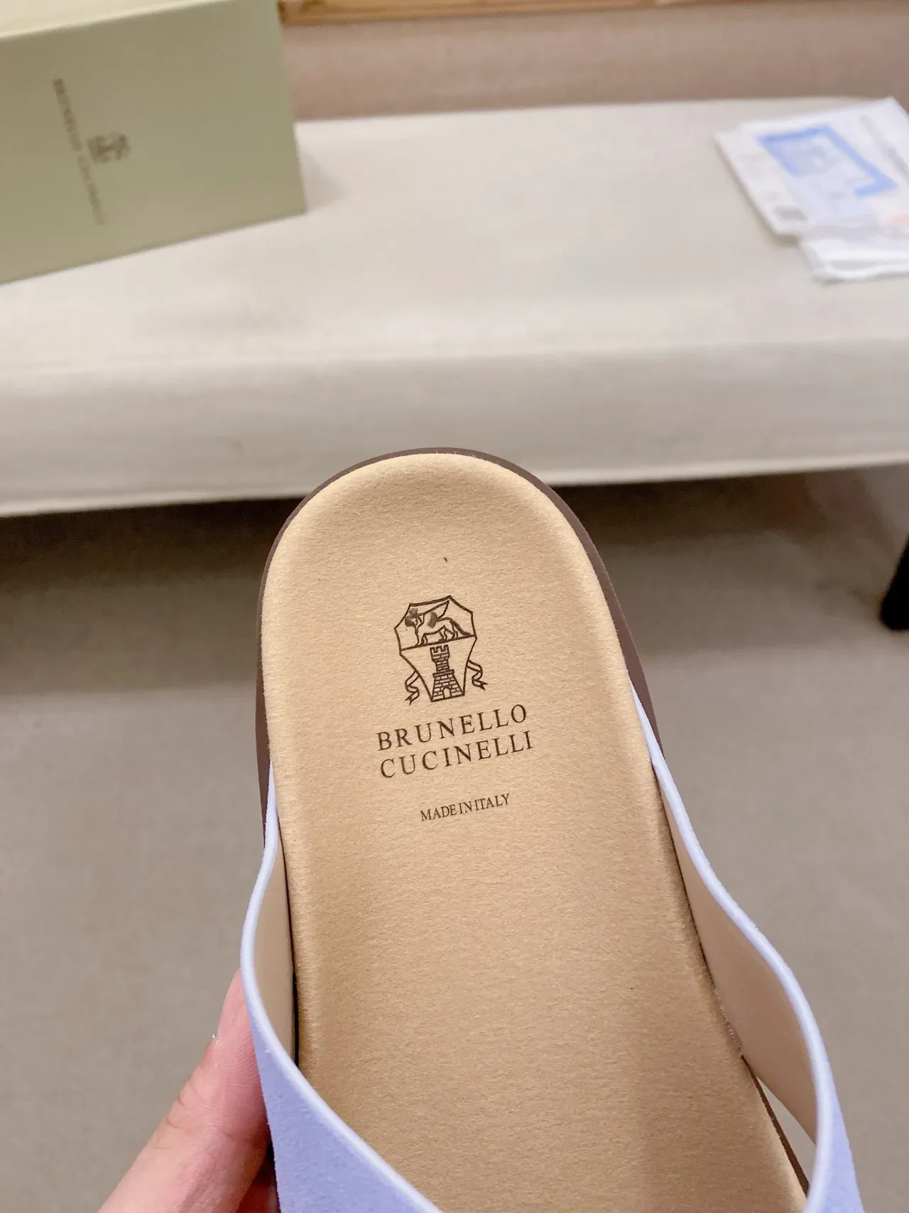 Brunello Cucinelli Crisscross Strap Flat Slide Casual Sandals 10