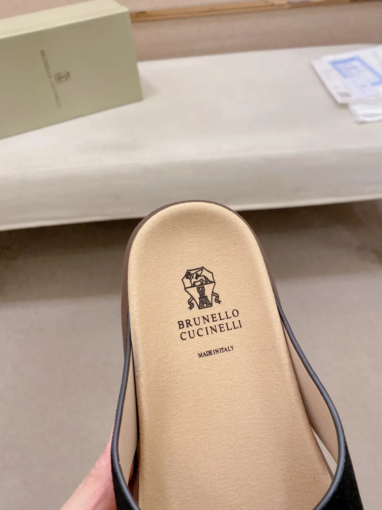 Brunello Cucinelli Crisscross Strap Flat Slide Casual Sandals 12