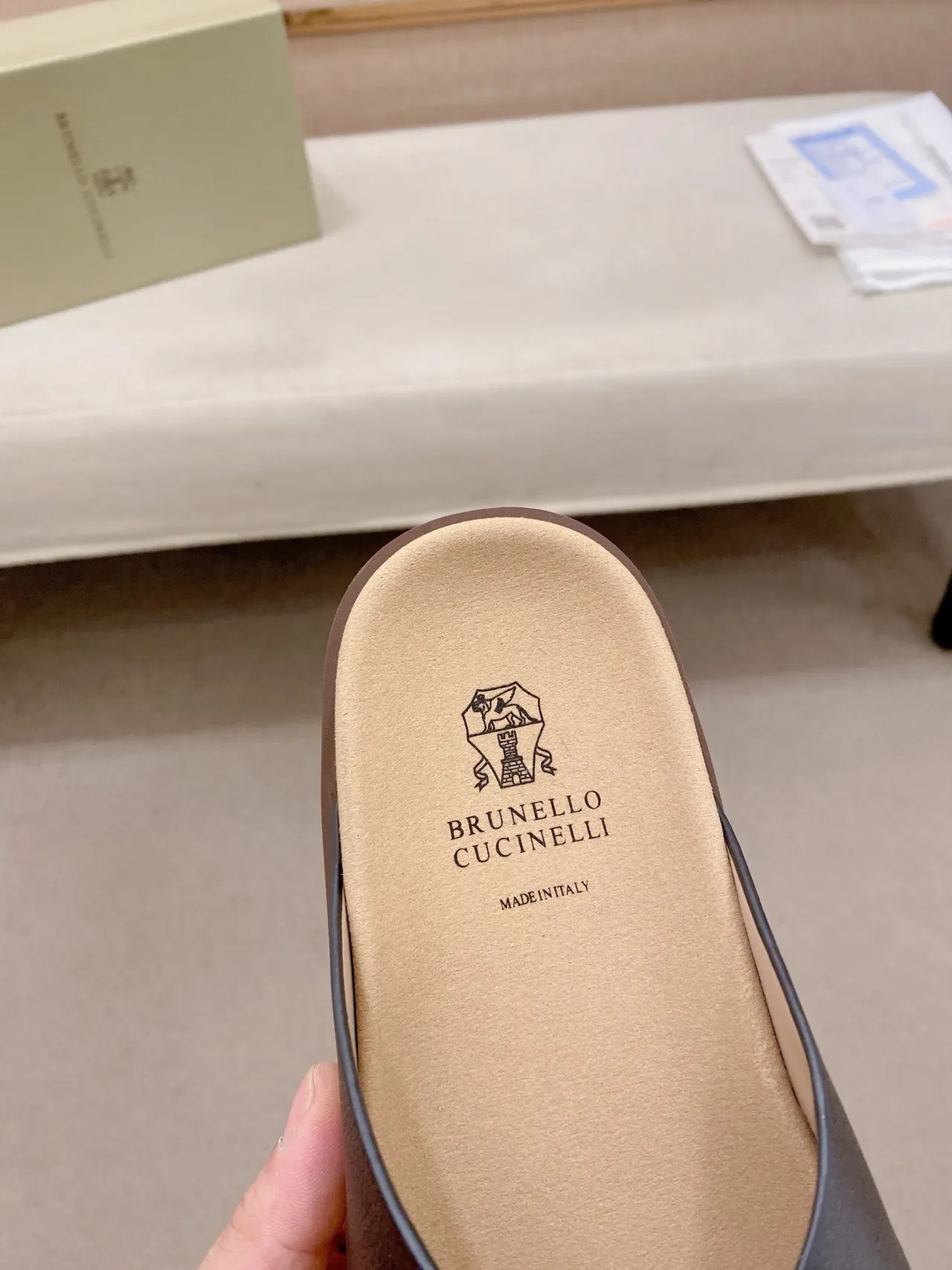 Brunello Cucinelli Crisscross Strap Flat Slide Casual Sandals 14