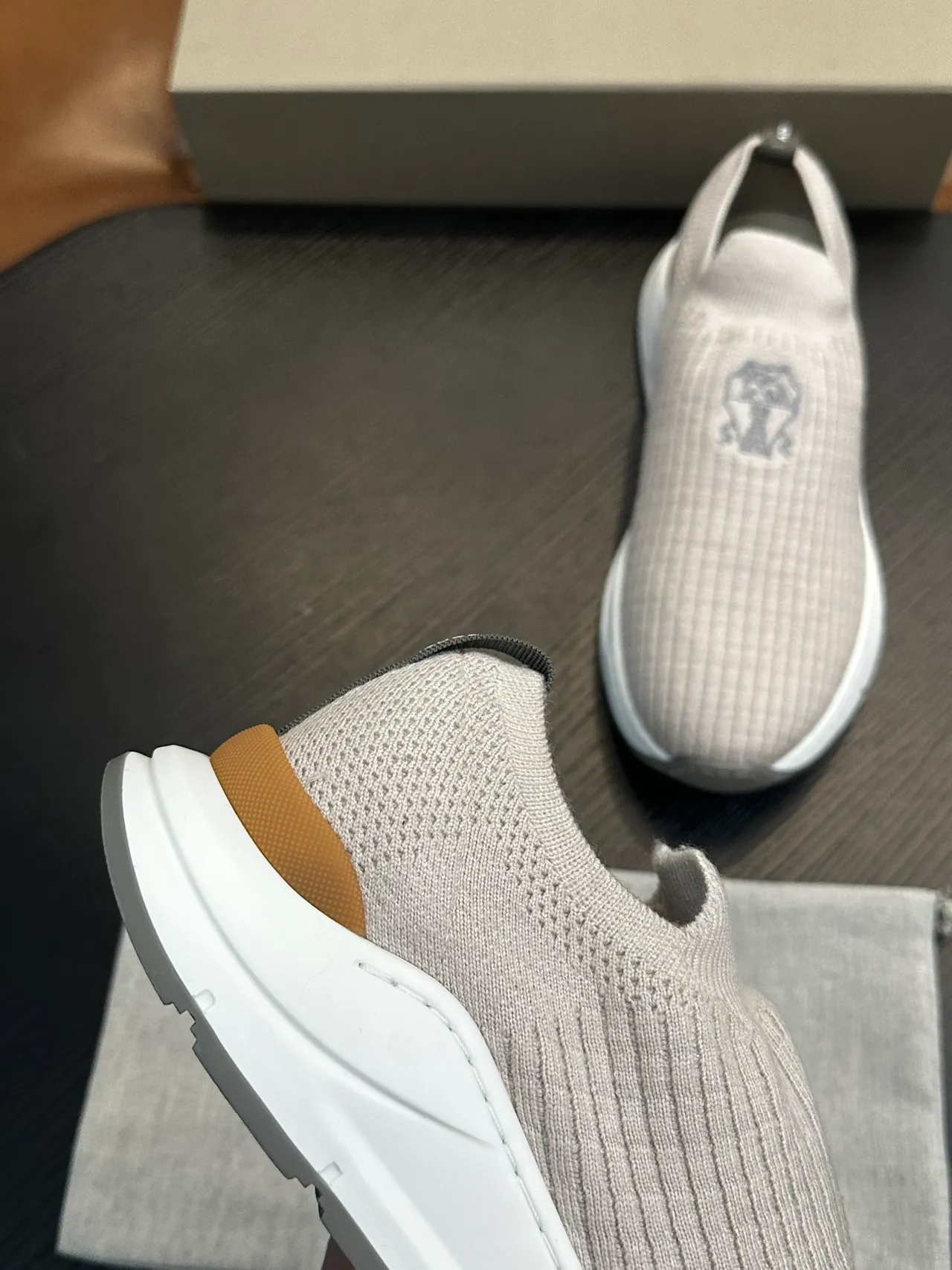 Brunello Cucinelli Ribbed Knit Slip-On Loafer 7