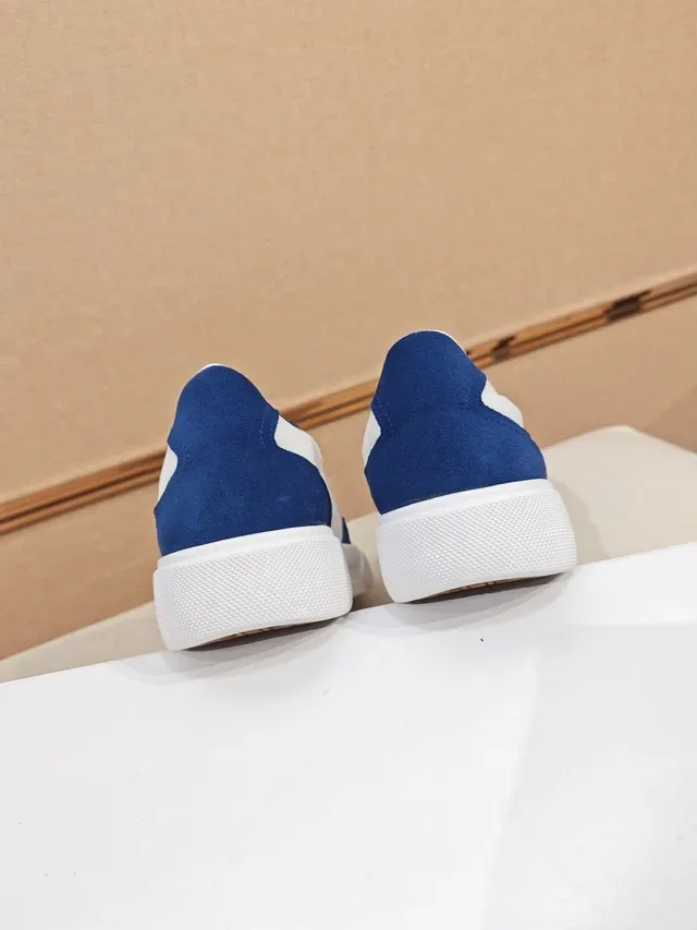 COSOBIANCO Two-Tone Navy and White Lifestyle Sneaker 3