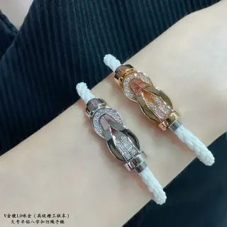 Pulseras de cordón trenzado con broche de nudo y cristales