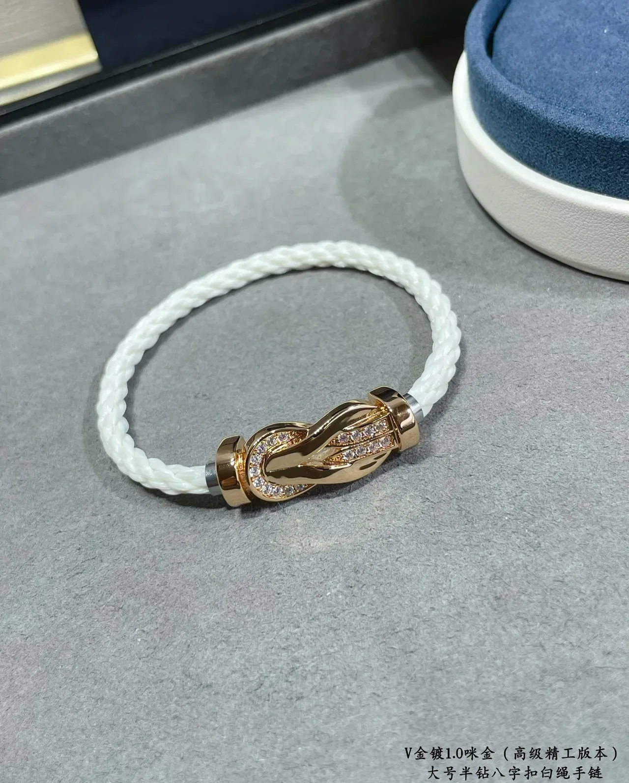 Crystal-Embellished Knot Clasp Braided Cord Bracelets 5
