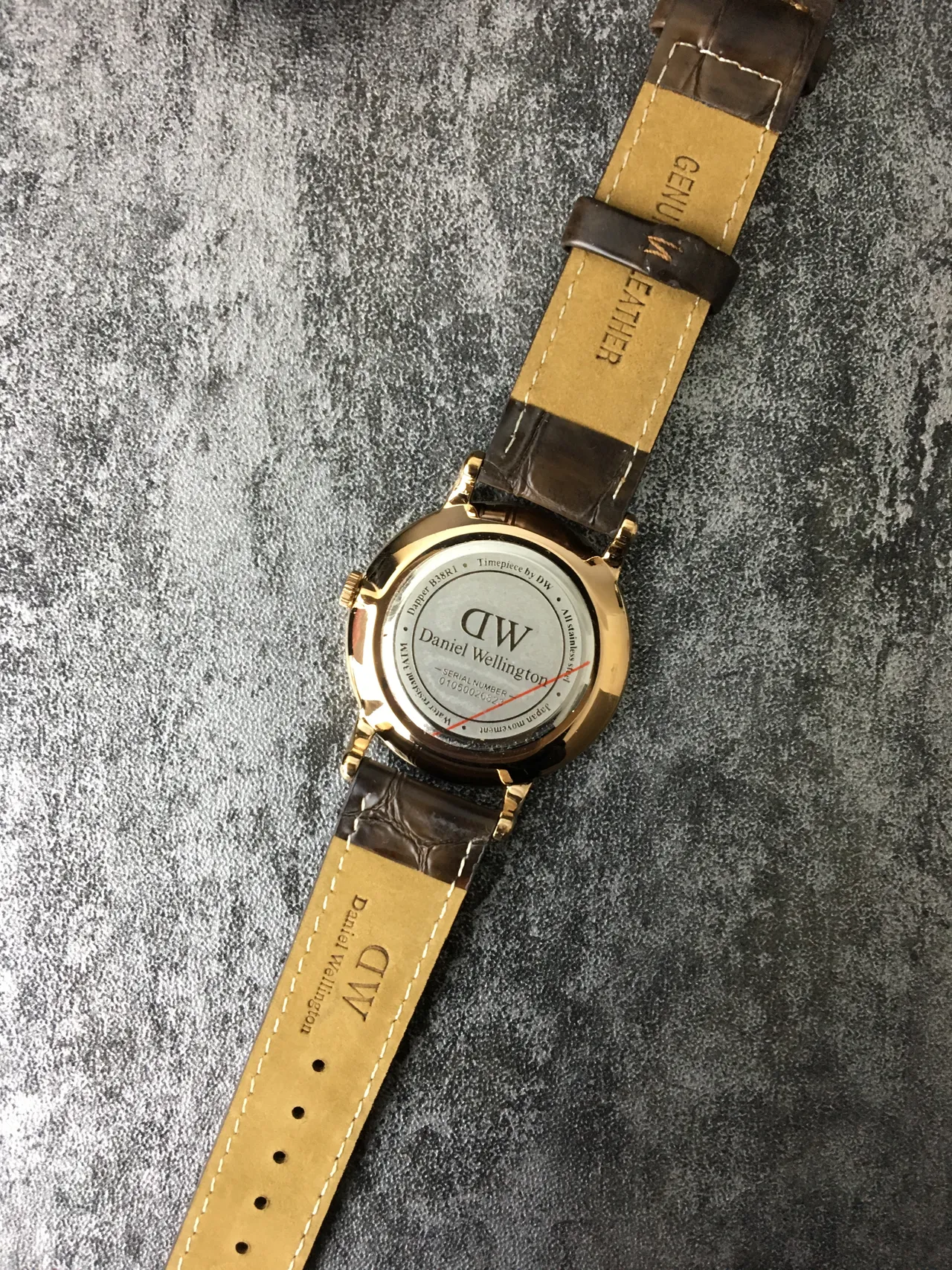 Daniel Wellington Brown Gold Minimalist Case Quartz Watch 5
