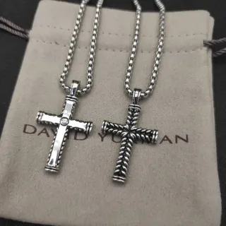 David Yurman Cable و Classic Cable Cross قلادات