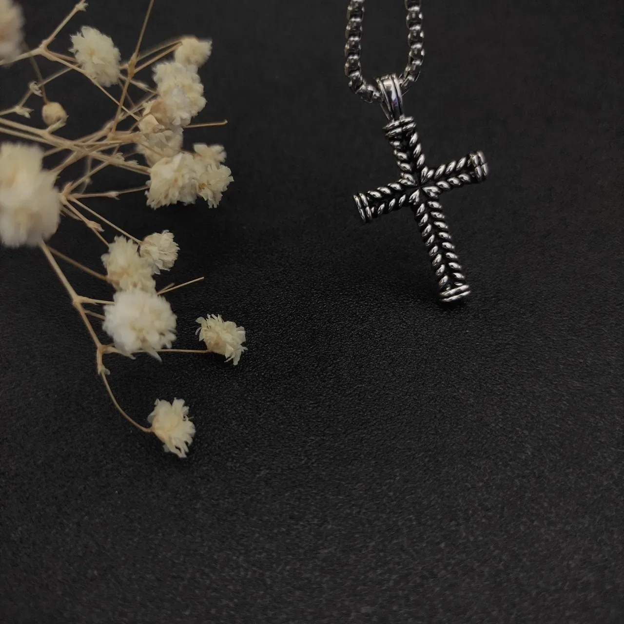 David Yurman Cable and Classic Cable Cross Pendant Necklaces 3