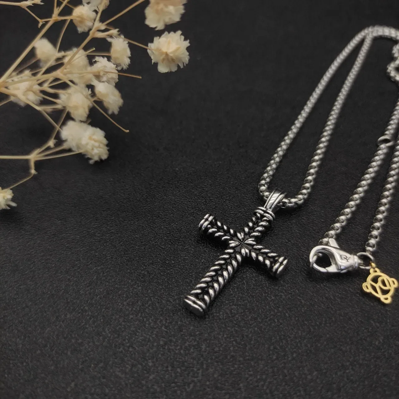 David Yurman Cable and Classic Cable Cross Pendant Necklaces 4