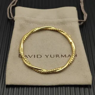 David Yurman Cable Classics إسوارة ذهبية ملتوية