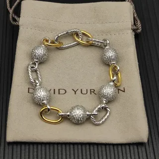 David Yurman Cable Classics سوارة كرة متنوعة ثنائية اللون