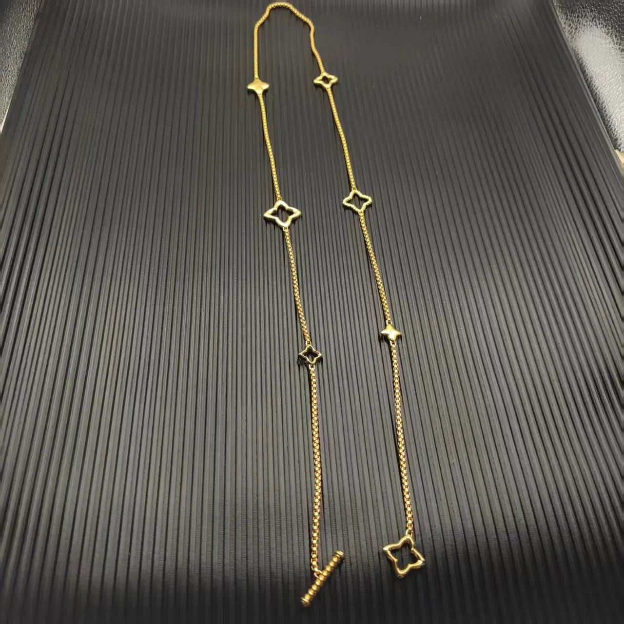 David Yurman Gold Star Motif Box Chain Necklace 6