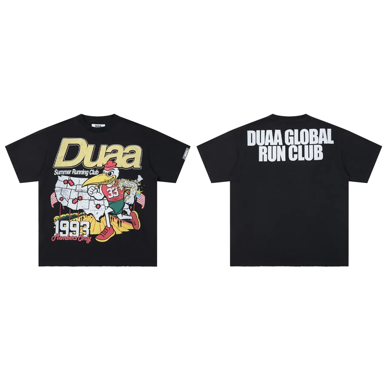 DUAA Summer Running Club 1993 Members Only Graphic T-Shirt 2