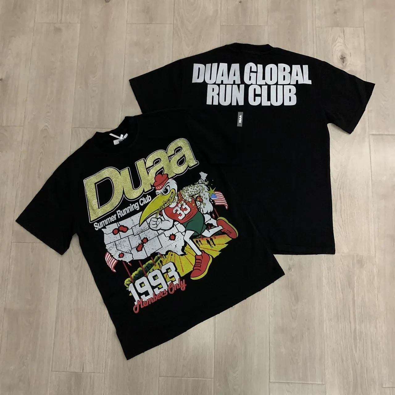 DUAA Summer Running Club 1993 Members Only Graphic T-Shirt 4