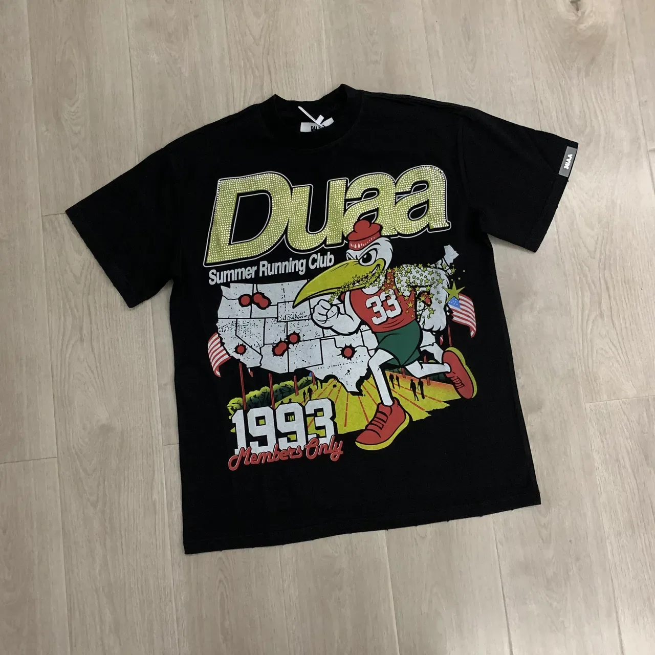DUAA Summer Running Club 1993 Members Only Graphic T-Shirt 5
