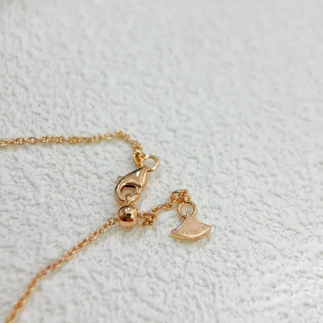 Dual Butterfly Pavé Pink Gemstone Gold-Tone Necklace 2