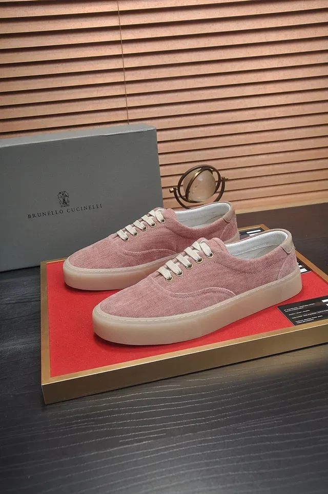 Dusty Pink Textile Low-Top Lace-Up Sneaker 4