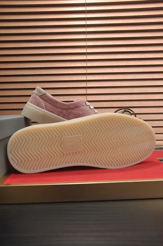 Dusty Pink Textile Low-Top Lace-Up Sneaker 7