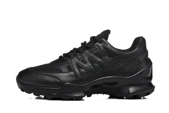 ECCO All-Black Layered Synthetic Mesh Lifestyle Sneakers 2