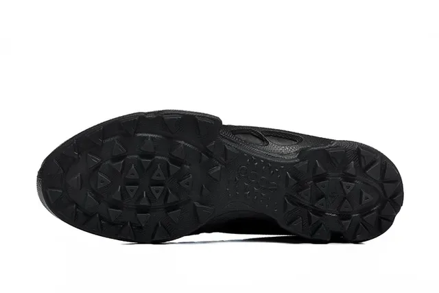 ECCO All-Black Layered Synthetic Mesh Lifestyle Sneakers 9