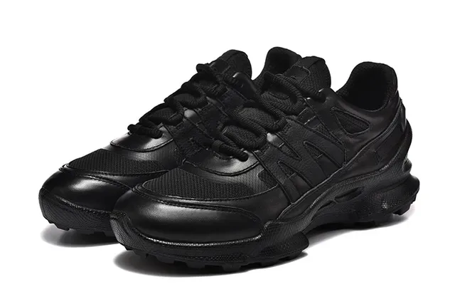 ECCO Black Mixed-Material Lifestyle Sneakers 4