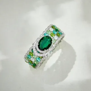 سوار زمرد و Multi-Gem Pavé