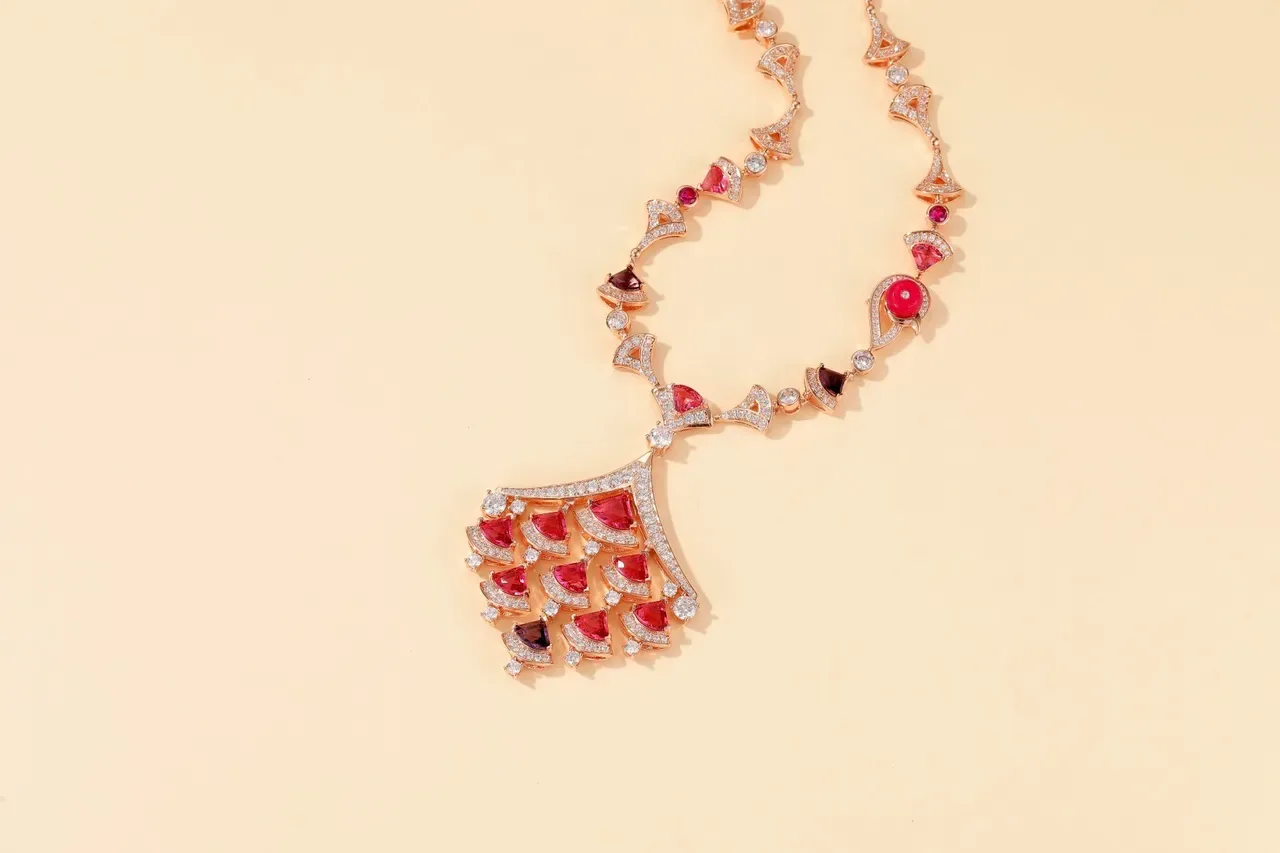 Fan-Tiered Pavé Multi-Gemstone Drop Earrings 4