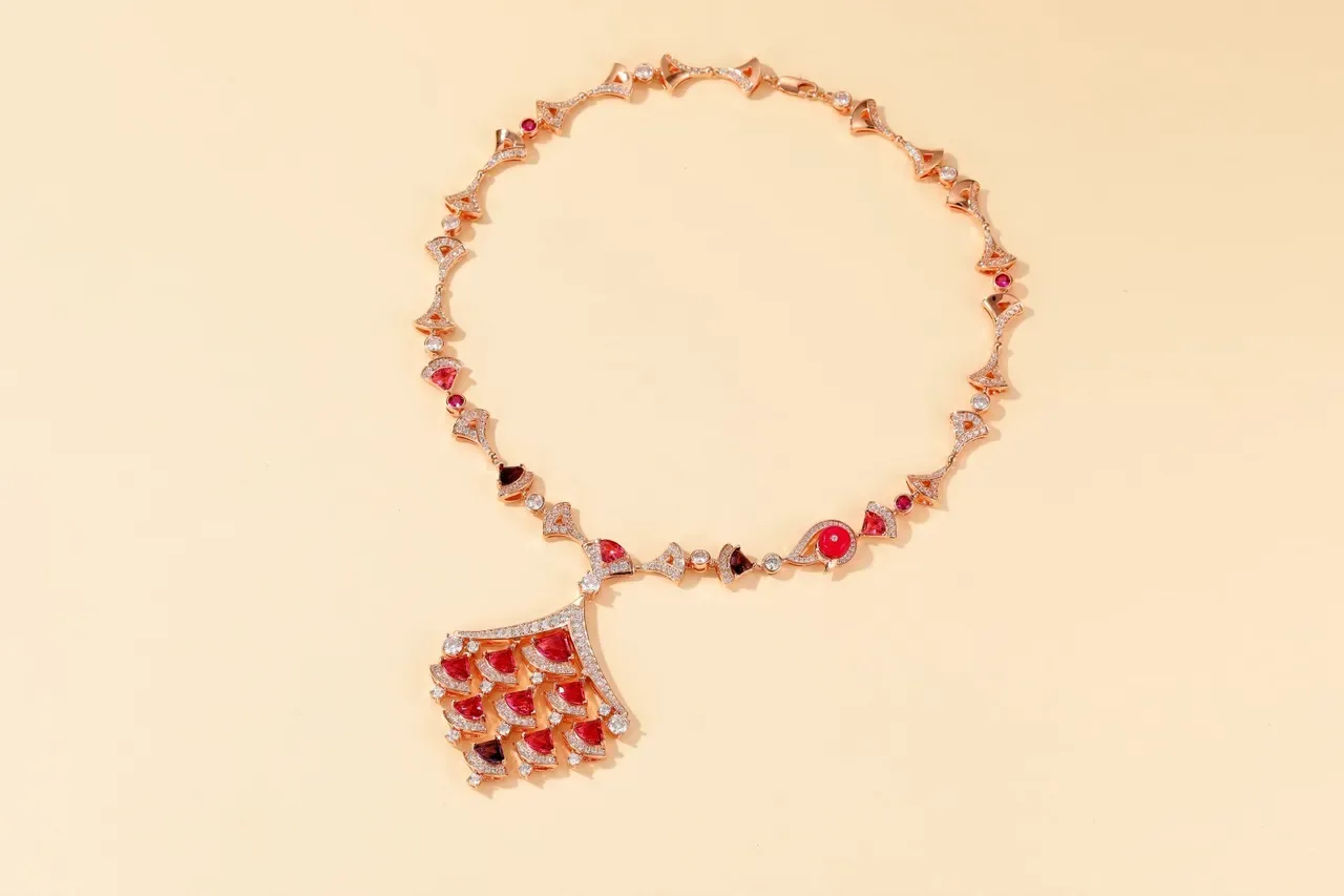 Fan-Tiered Pavé Multi-Gemstone Drop Earrings 7