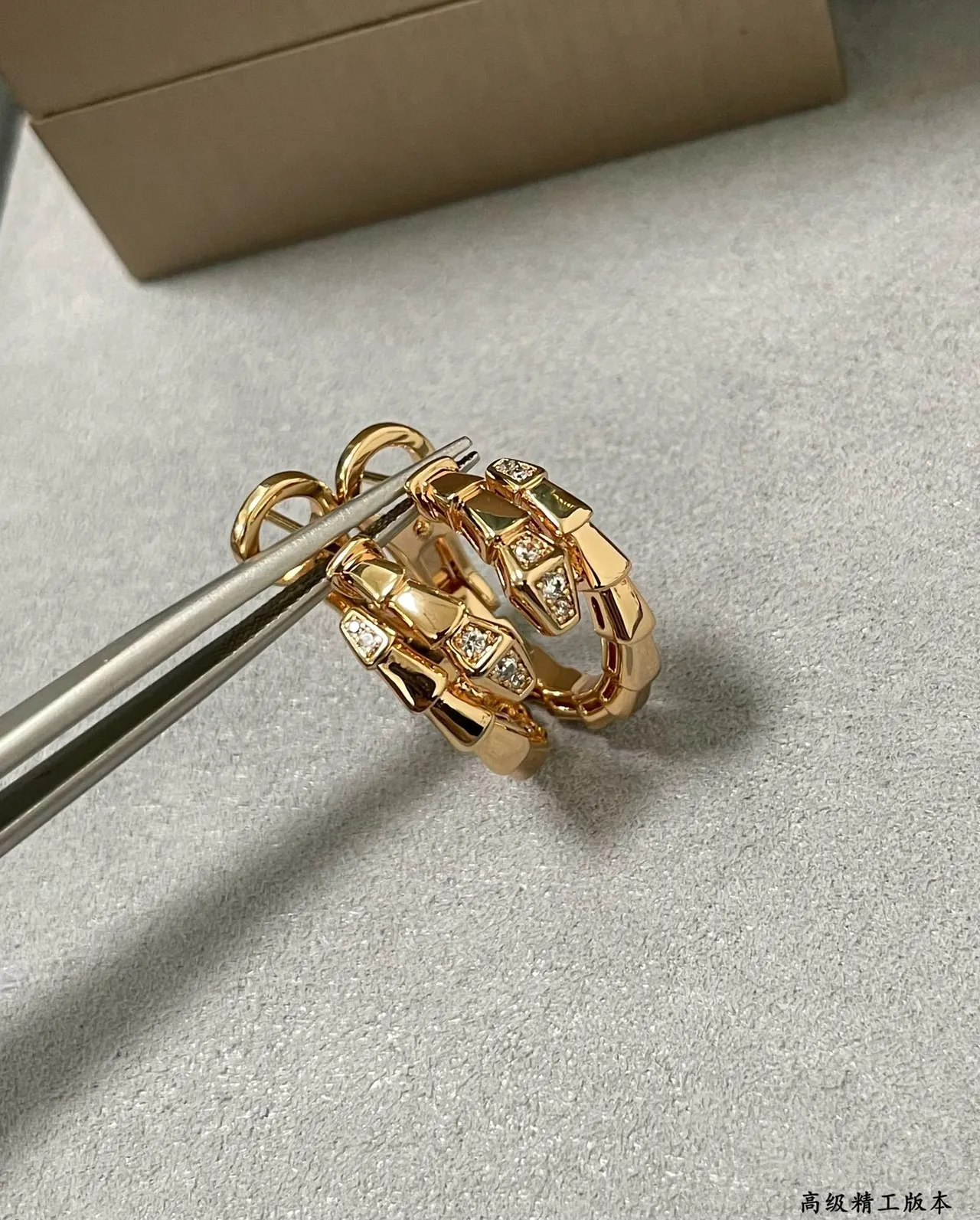 Gold and Silver Bamboo-Link Hoop Earrings 6