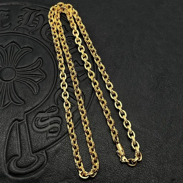 Gold and Silver Tone Floral Motif Chain Necklaces 4