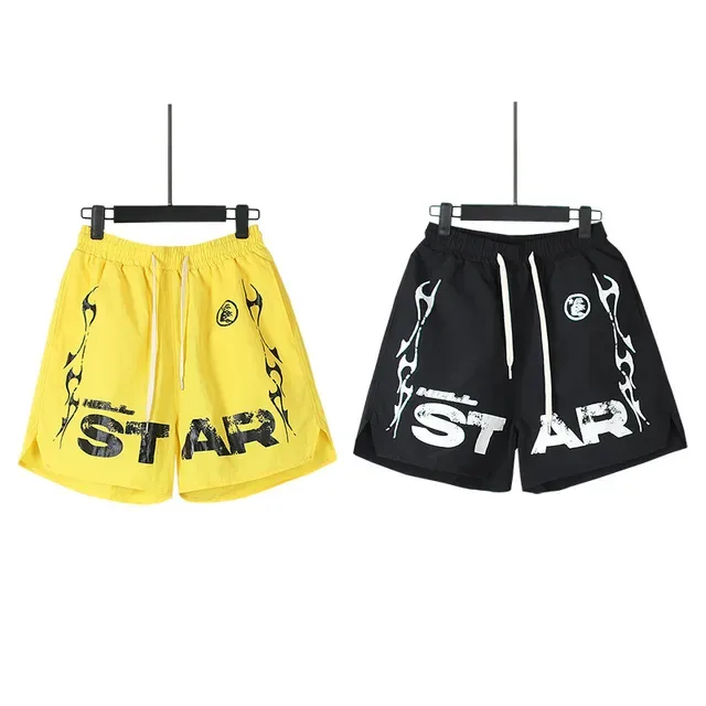 Graphic-Print Elastic-Waist Drawstring Shorts 2