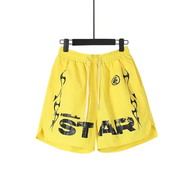 Graphic-Print Elastic-Waist Drawstring Shorts 4