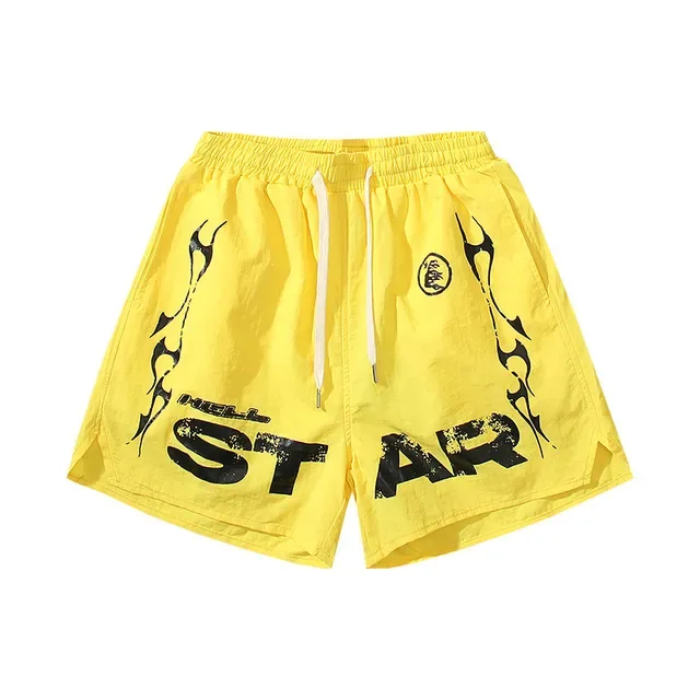 Graphic-Print Elastic-Waist Drawstring Shorts 9