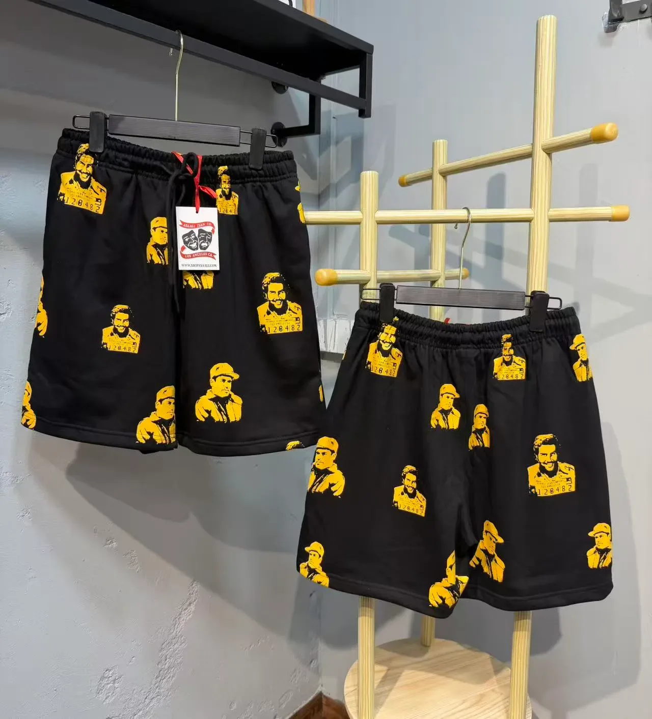 Graphic-Print Elastic-Waist Drawstring Shorts 3