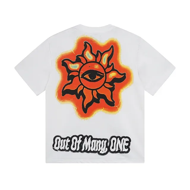 Graphic Print Oversized Double-Sided Art T-Shirt 5