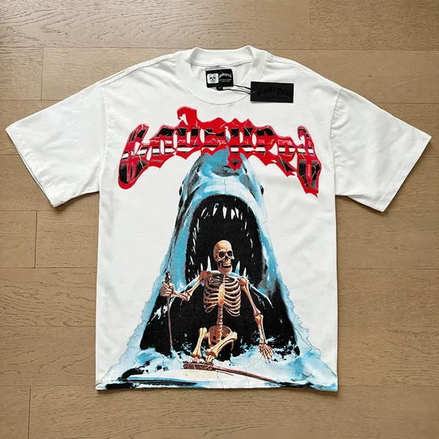 Graphic Print Oversized Double-Sided Art T-Shirt 9