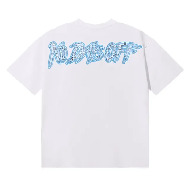 Graphic-Print Rhinestone-Lettering Beach Scene T-Shirt 3