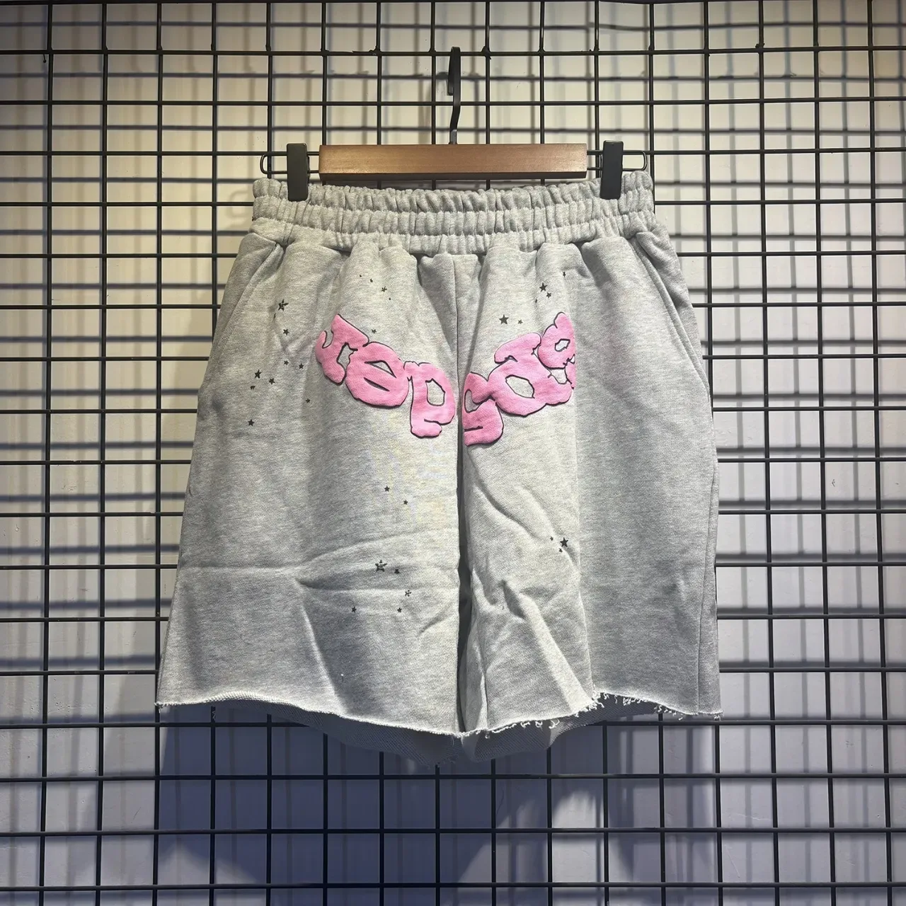 Graphic Print Star Motif Elastic Waist Shorts 10