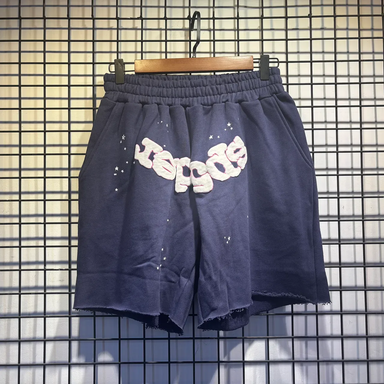 Graphic Print Star Motif Elastic Waist Shorts 11