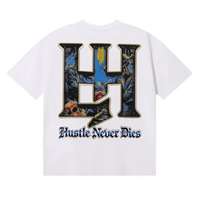 Graphic Skull Motif Oversized T-Shirt 2