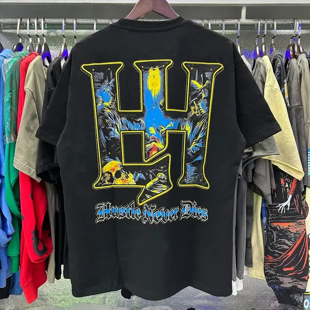 Graphic Skull Motif Oversized T-Shirt 11