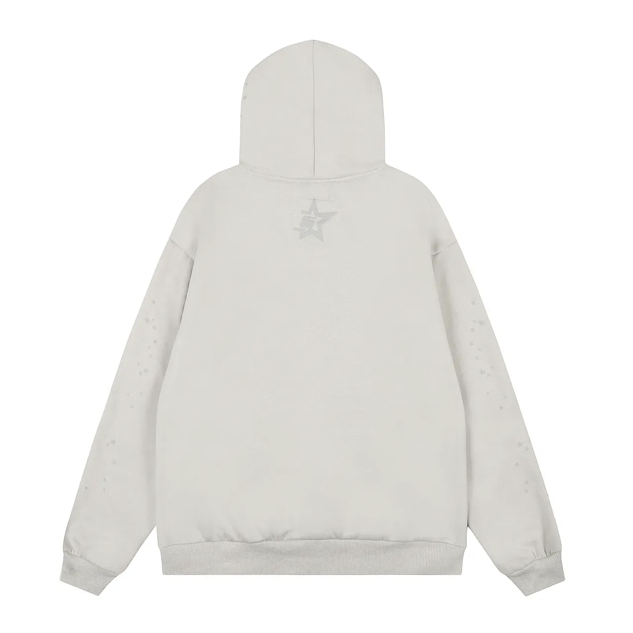 Gray Beige Oversized Hoodie Jogger Pants Tracksuit 5